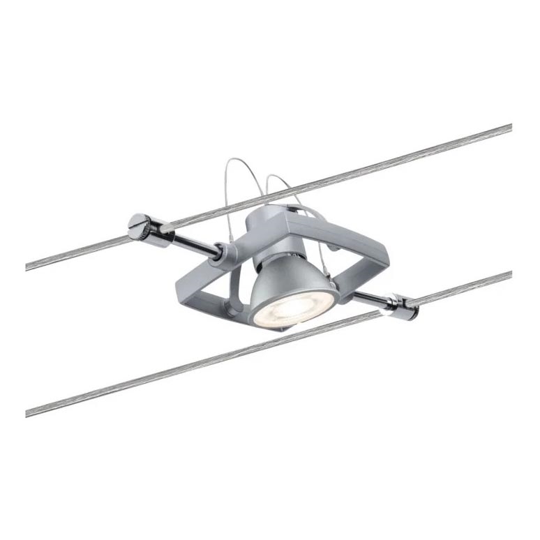 Paulmann 94132 - 1xGU5,3/10W Einbauleuchte für Seilsystem MAC 12V mattchrom