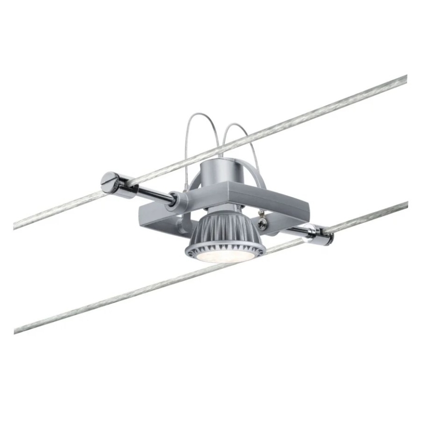 Paulmann 94132 - 1xGU5,3/10W Einbauleuchte für Seilsystem MAC 12V mattchrom
