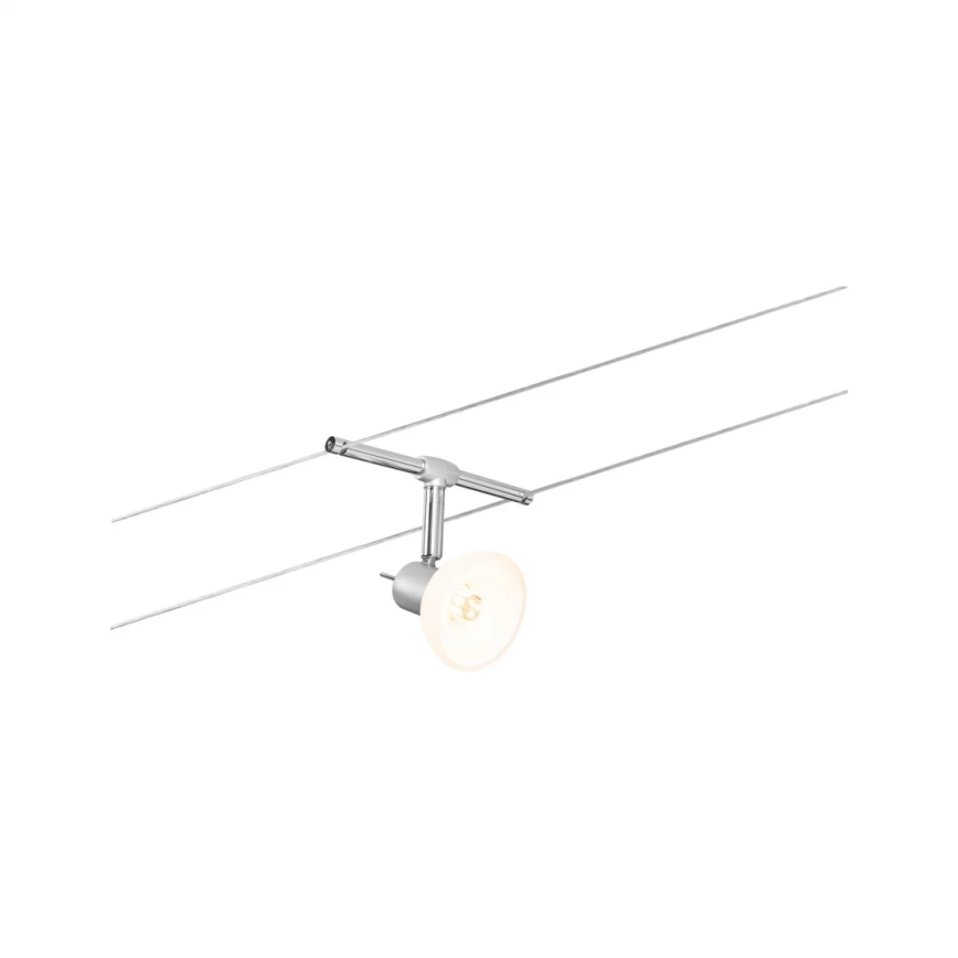 Paulmann 94136 - SET 5xGU5,3/10W Einbaustrahler für Seilsystem SHEELA 230V glänzender Chrom