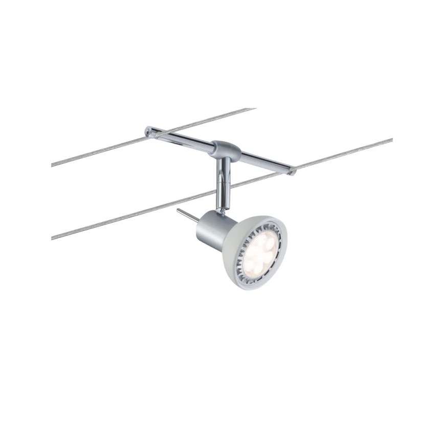 Paulmann 94136 - SET 5xGU5,3/10W Einbaustrahler für Seilsystem SHEELA 230V glänzender Chrom