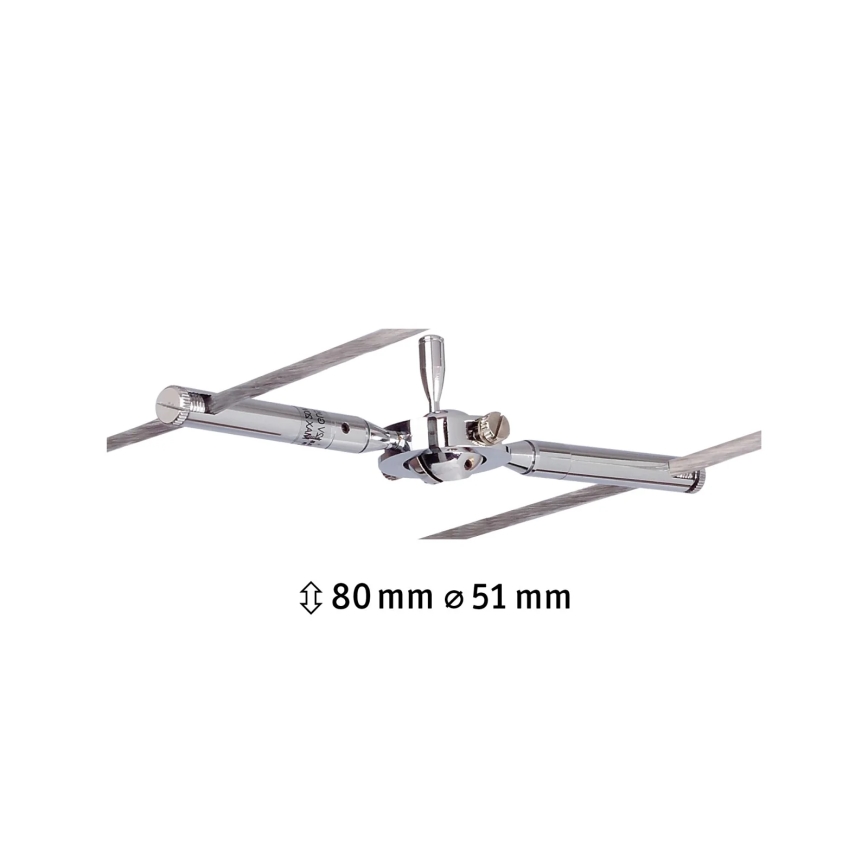 Paulmann 94147 - 1xGU5,3/10W Einbauleuchte für das Seilsystem TOGO 12V mattchrom