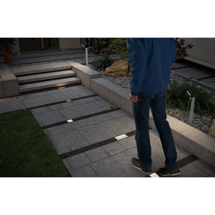 Paulmann 94238 - LED/0,7W IP67 Solarleuchte für Einfahrten ARON 3,7V 650 mAh