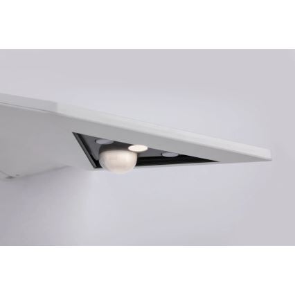 Paulmann 94244 - LED/1,2W IP44 Solar-Wandleuchte mit Sensor YOKO 3,7V 1800 mAh weiß