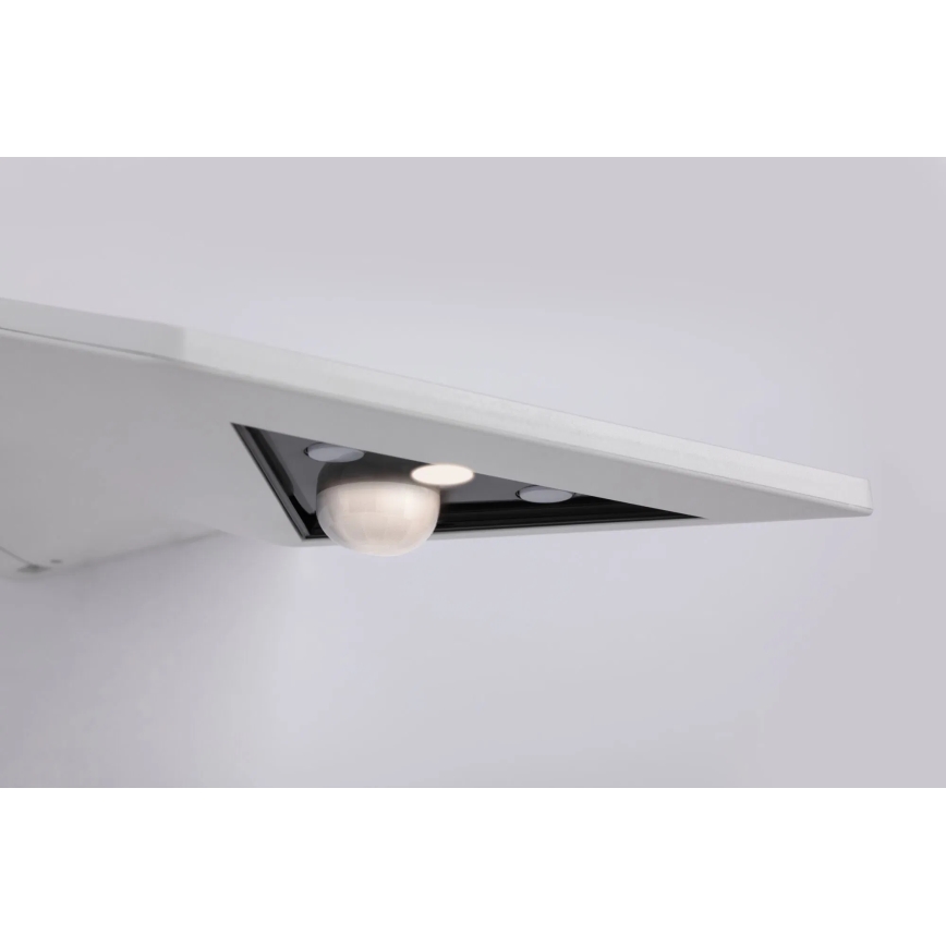 Paulmann 94244 - LED/1,2W IP44 Solar-Wandleuchte mit Sensor YOKO 3,7V 1800 mAh weiß
