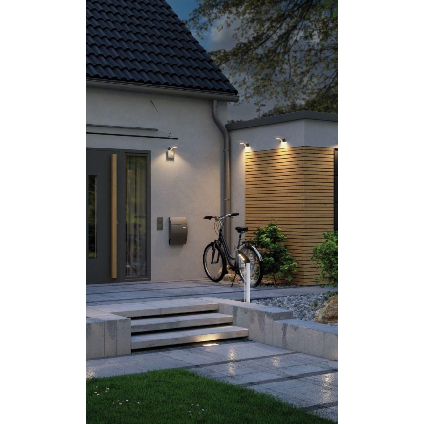 Paulmann 94252 - LED/1,2W IP44 Solar-Außenleuchte mit Sensor SOLEY 3,7V 1800 mAh