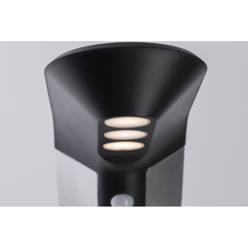 Paulmann 94252 - LED/1,2W IP44 Solar-Außenleuchte mit Sensor SOLEY 3,7V 1800 mAh