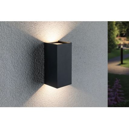 Paulmann 94325 - 2xLED/6,5W IP44 Außenwandleuchte FLAME 230V