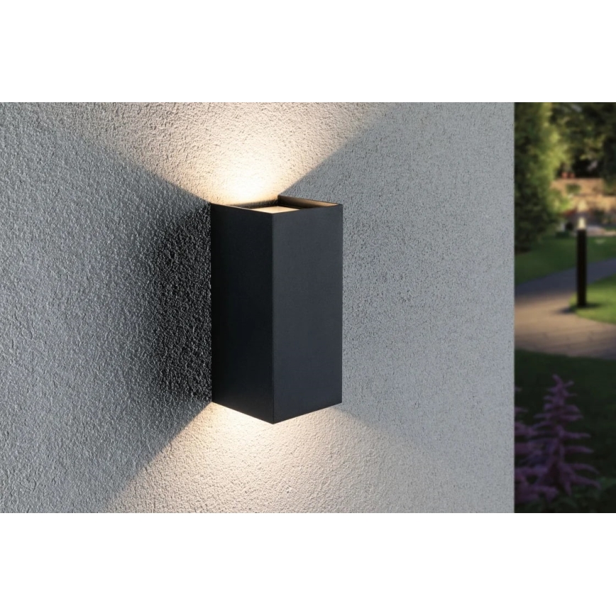 Paulmann 94325 - 2xLED/6,5W IP44 Außenwandleuchte FLAME 230V