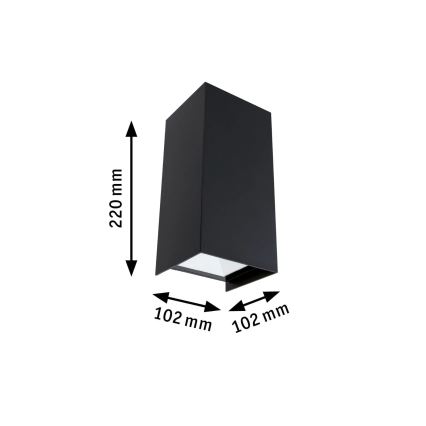 Paulmann 94325 - 2xLED/6,5W IP44 Außenwandleuchte FLAME 230V