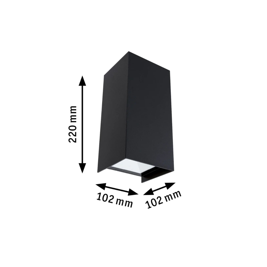 Paulmann 94325 - 2xLED/6,5W IP44 Außenwandleuchte FLAME 230V