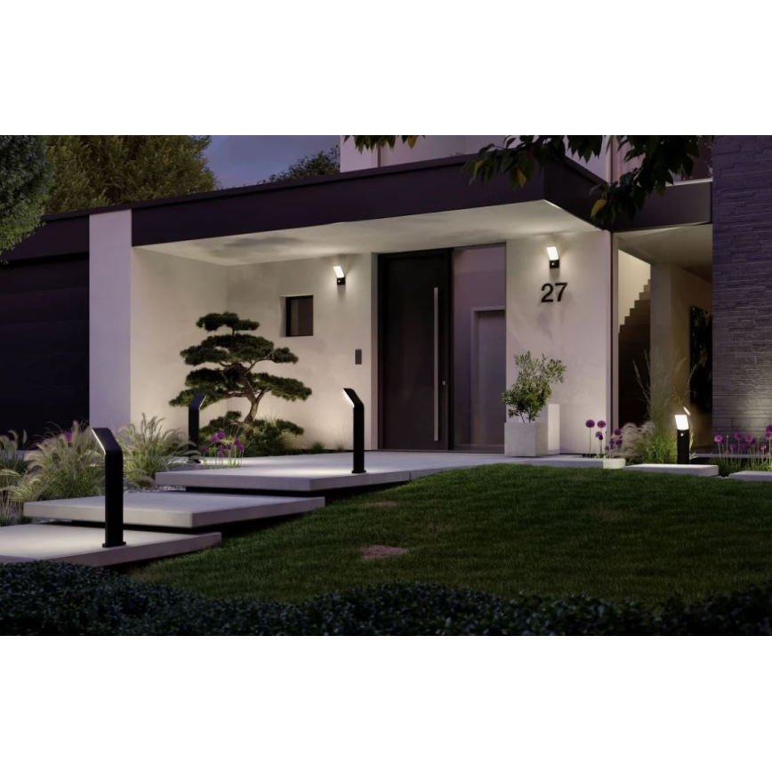Paulmann 94403 - LED/10W IP44 Außenleuchte mit Sensor ADYA 230V