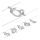 Paulmann 94414 - SET 5xLED/4,5W Einbauleuchte für Seilsystem ROUNDMAC 230V glänzender Chrom