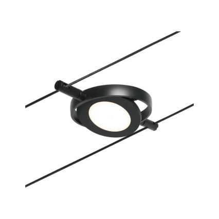 Paulmann 94418 - SET 5xLED/4,5W Einbauleuchte für Seilsystem ROUNDMAC 230V schwarz