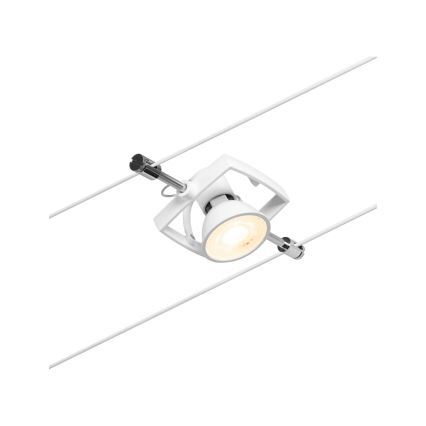 Paulmann 94432 - SET 5xGU5,3/10W Einbauleuchte für Seilsystem MAC 230V weiß