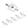 Paulmann 94432 - SET 5xGU5,3/10W Einbauleuchte für Seilsystem MAC 230V weiß