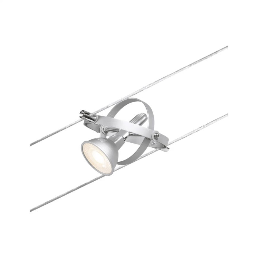 Paulmann 94437 - 1xGU5,3/10W Einbauleuchte für das Seilsystem CARDAN 12V mattchrom