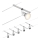 Paulmann 94442 - SET 5xGU5,3/10W Einbaustrahler für Seilsystem SALT 230V mattchrom