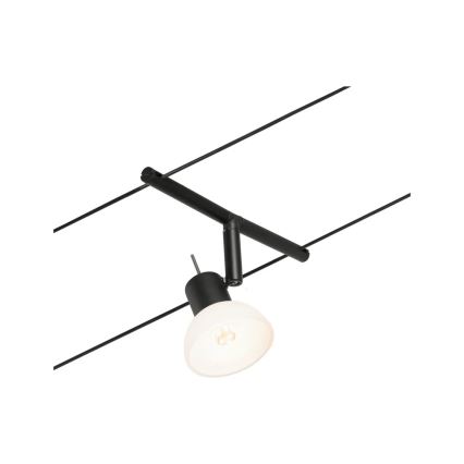 Paulmann 94450 - SET 5xGU5,3/10W Einbaustrahler für Seilsystem SHEELA 230V schwarz