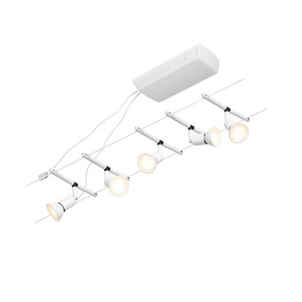 Paulmann 94458 - SET 5xGU5,3/10W Einbauleuchte für Seilsystem SALT 230V Weiß