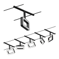 Paulmann 94485 - SET 5xLED/4,8W Einbauleuchte für das Seilsystem FRAME 230V schwarz