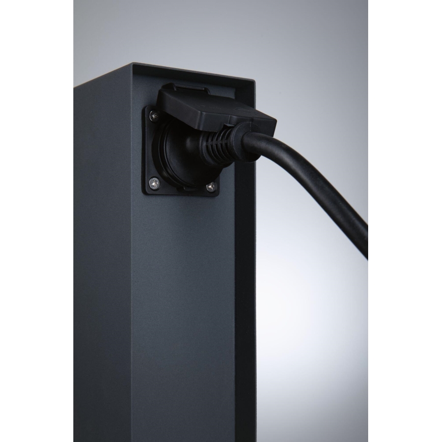 Paulmann 94700 - Außensteckdosensäule RIO 2-fach SCHUKO 230V IP44