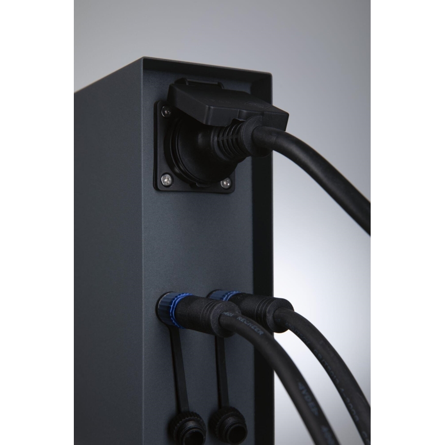 Paulmann 94700 - Außensteckdosensäule RIO 2-fach SCHUKO 230V IP44