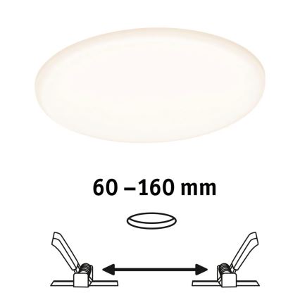 Paulmann 95386 - LED/15W IP44 Dimmbares Badezimmer-Einbauleuchte SMART VELUNA 230V