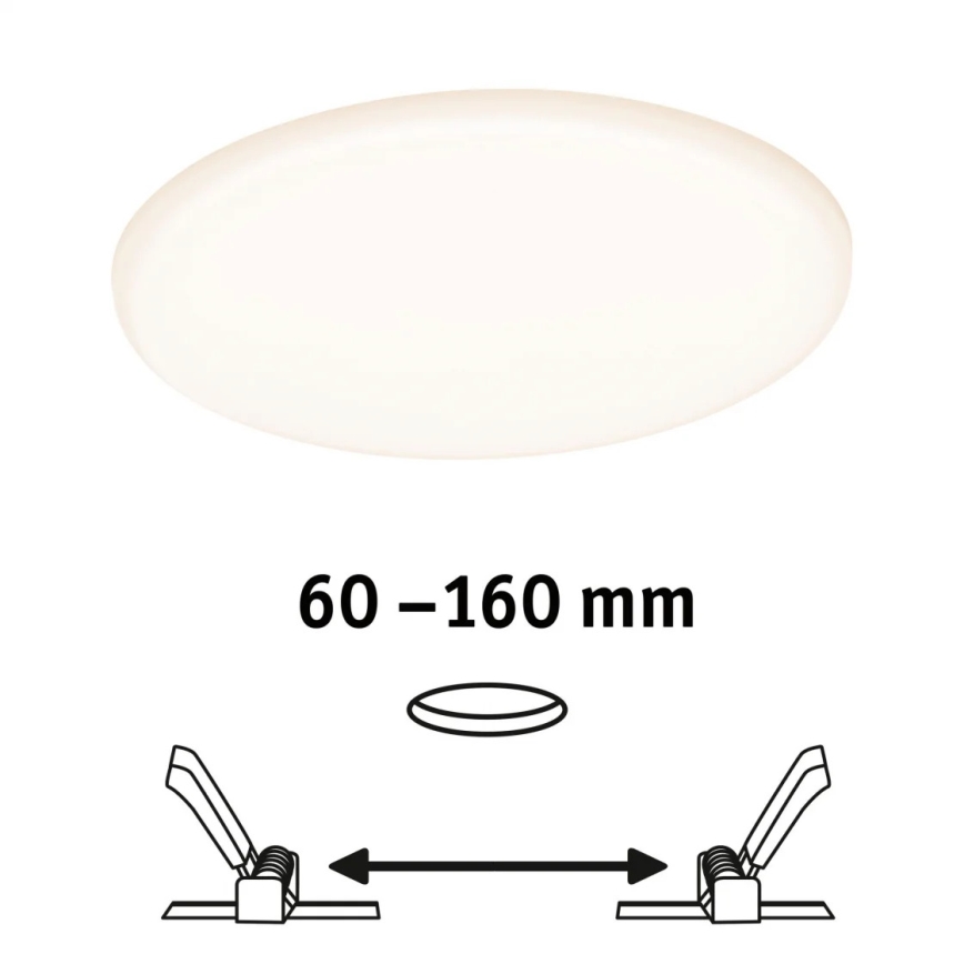 Paulmann 95386 - LED/15W IP44 Dimmbares Badezimmer-Einbauleuchte SMART VELUNA 230V
