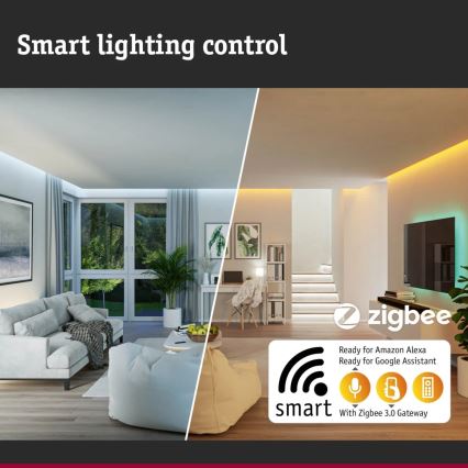 Paulmann 95386 - LED/15W IP44 Dimmbares Badezimmer-Einbauleuchte SMART VELUNA 230V