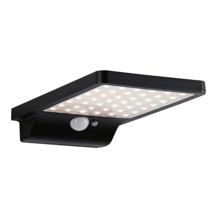 Paulmann 95393 - LED/4W IP44 Dimmbares solarbetriebenes Wandleuchte mit Sensor SOLVEIG 3,7V 2000 mAh