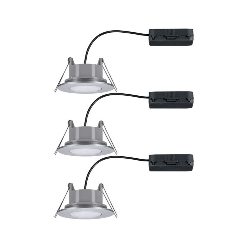 Paulmann 99933 - SET 3x LED/5,2W IP65 Dimmbares Badezimmer-Einbauleuchte 230V