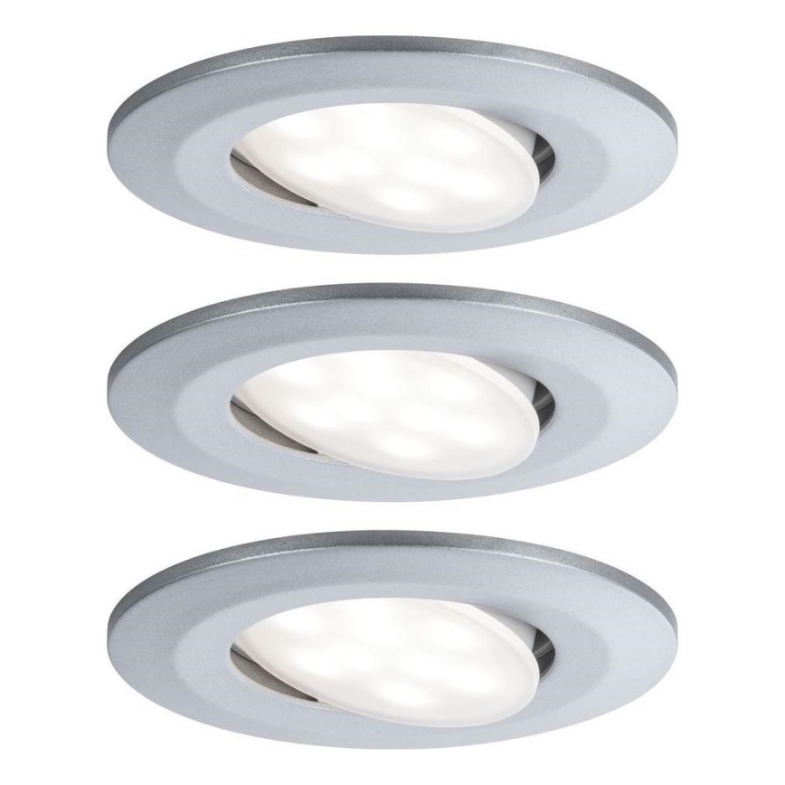 Paulmann 99933 - SET 3x LED/5,2W IP65 Dimmbares Badezimmer-Einbauleuchte 230V