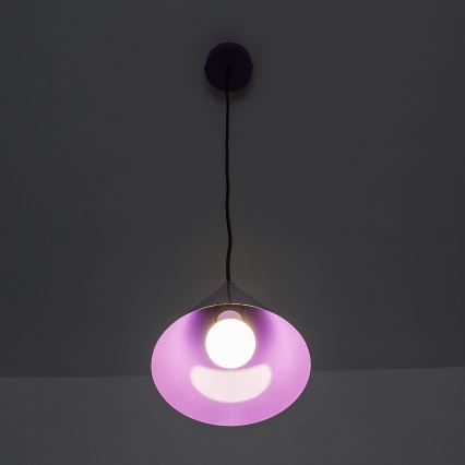 Pendelleuchte am Kabel ETNA 1x E27/15W/230V Ø 18,5 cm violett