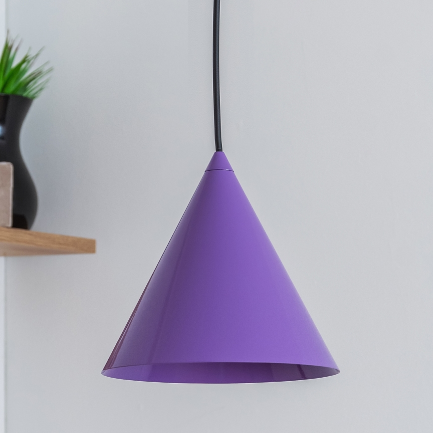 Pendelleuchte am Kabel ETNA 1x E27/15W/230V Ø 18,5 cm violett