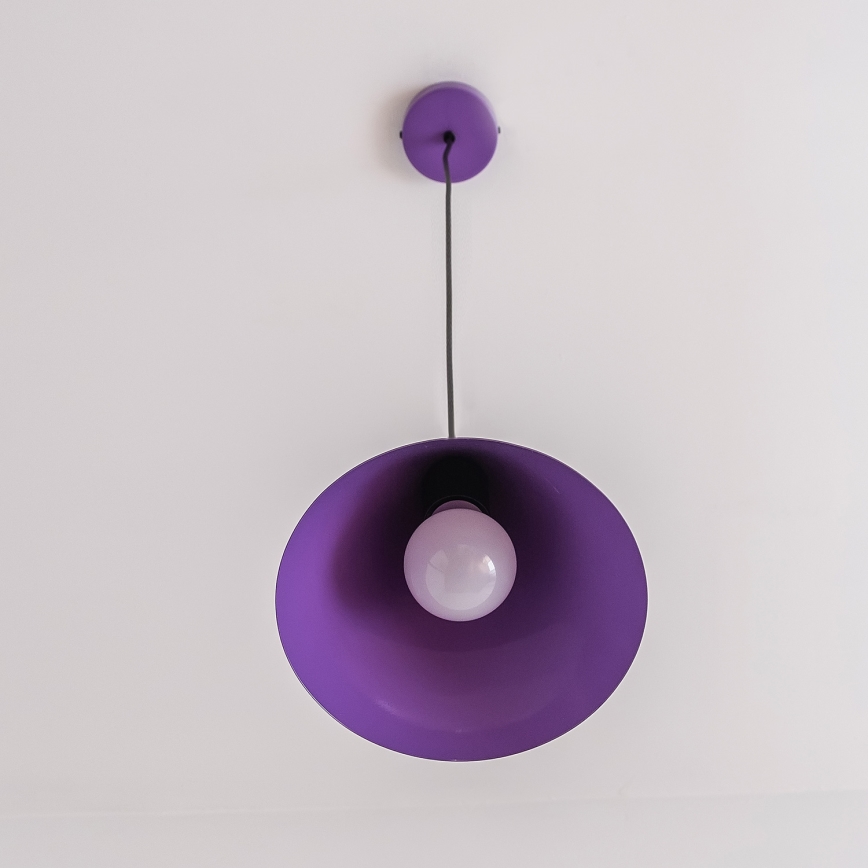 Pendelleuchte am Kabel ETNA 1x E27/15W/230V Ø 18,5 cm violett