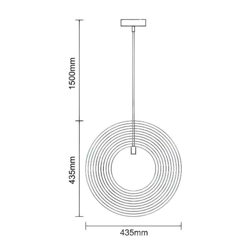 Pendelleuchte an Kabel 1xE27/60W/230V Ø 43,5 cm Massiv/Furnier/Kautschukholz