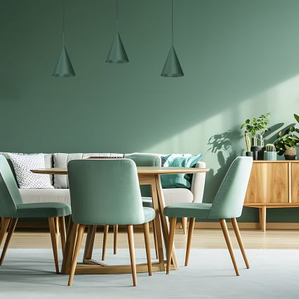 Pendelleuchte an Kabel CAPITAL 1xGX53/15W/230V Ø 17 cm grün