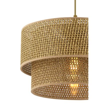 Pendelleuchte an Kabel ECHO 1xE27/60W/230V braun