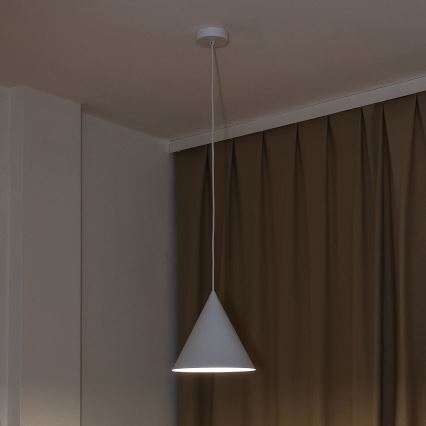 Pendelleuchte an Kabel ETNA 1xE27/15W/230V Ø 25 cm weiß