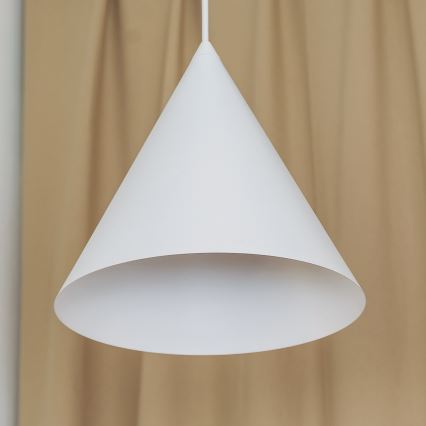 Pendelleuchte an Kabel ETNA 1xE27/15W/230V Ø 25 cm weiß