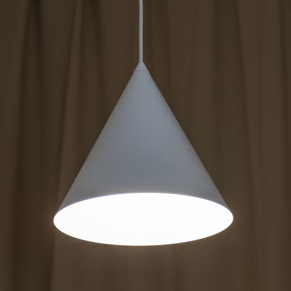 Pendelleuchte an Kabel ETNA 1xE27/15W/230V Ø 25 cm weiß