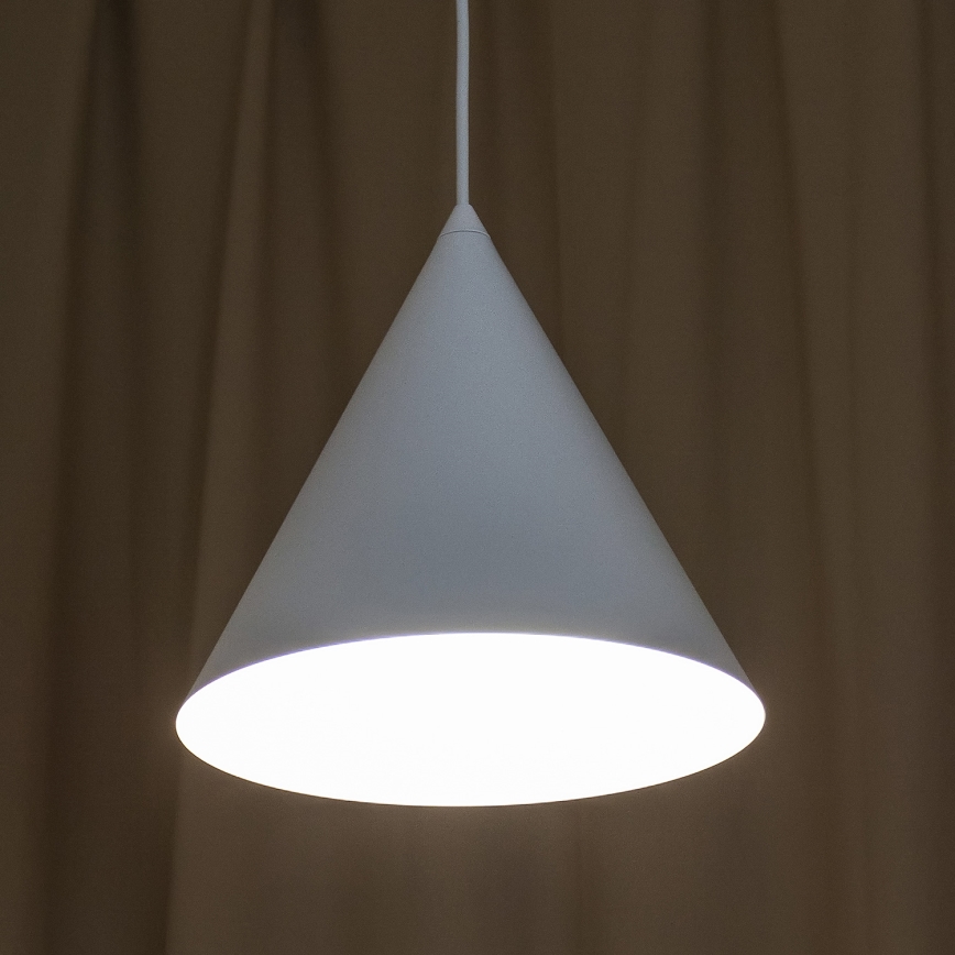 Pendelleuchte an Kabel ETNA 1xE27/15W/230V Ø 25 cm weiß