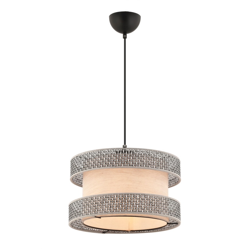 Pendelleuchte an Kabel HALO 1xE27/60W/230V beige/grau