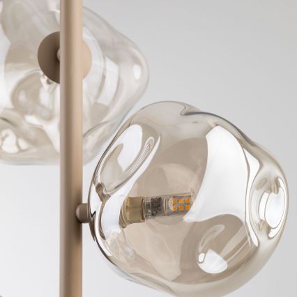 Pendelleuchte an Kabel LAVA 3xG9/8W/230V beige/rauchfarben beige
