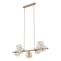 Pendelleuchte an Kabel LAVA 7xG9/8W/230V beige/rauchfarben