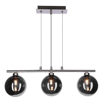 Pendelleuchte an Kabel SOMUL 3xG9/20W/230V rauchschwarz