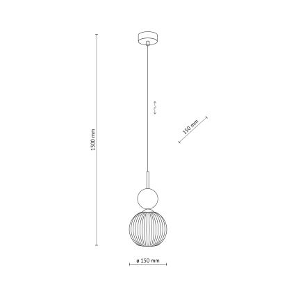 Pendelleuchte an Kabel SOPHIA 1xE14/10W/230V schwarz/grün/rauchiges Beige