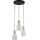 Pendelleuchte an Kabel SOPHIA 3xE14/10W/230V schwarz/rauchbeige/weiß