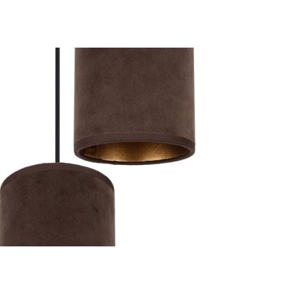 Deckenleuchte an Kabel AVALO 3xE27/60W/230V Ø 35 cm braun/kupferfarben