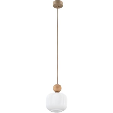 Pendelleuchte BALLO an Kabel, 1x E14/10W/230V, beige